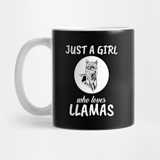 Just A Girl Who Loves Llamas Mug